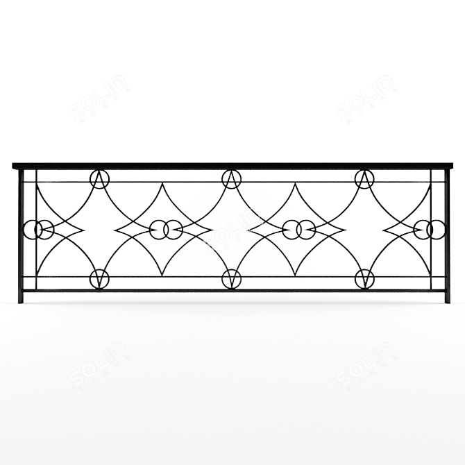 High-Poly Fencing Model | 3ds Max & OBJ 3D model image 1