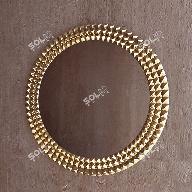 Egyptian-Inspired Mirror 3D model image 1