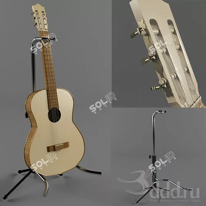 Melody Maker Acoustic Guitar 3D model image 1