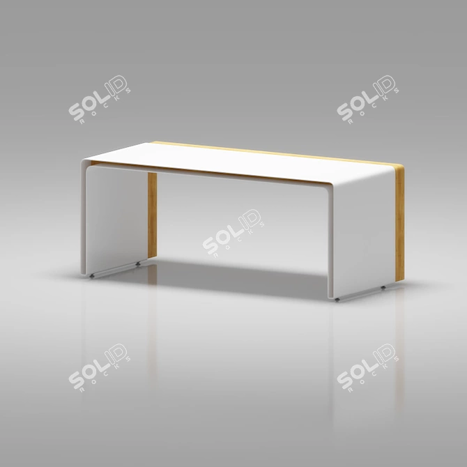 Double Table Guard: Stylish Storage Solution 3D model image 1