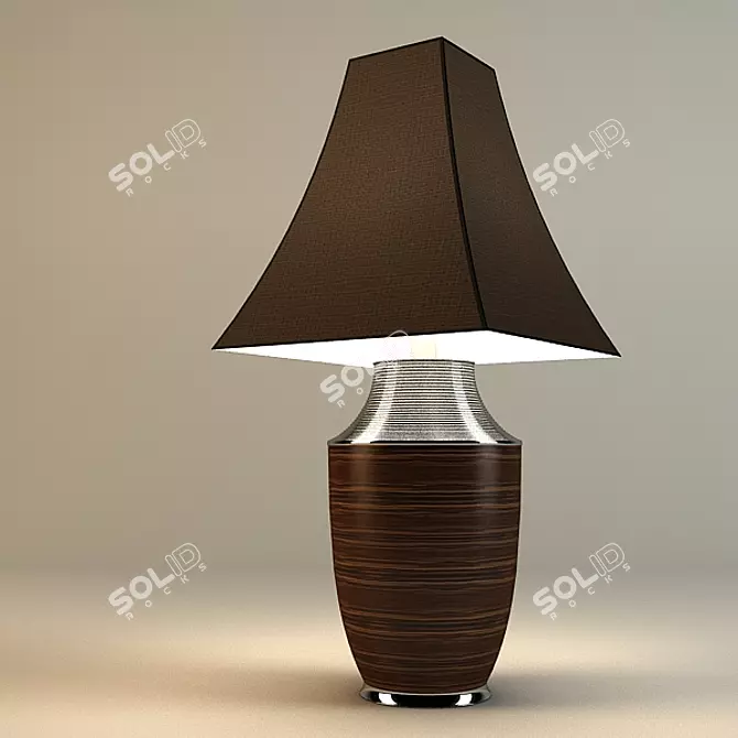 Exquisite Guinea Table Lamp 3D model image 1