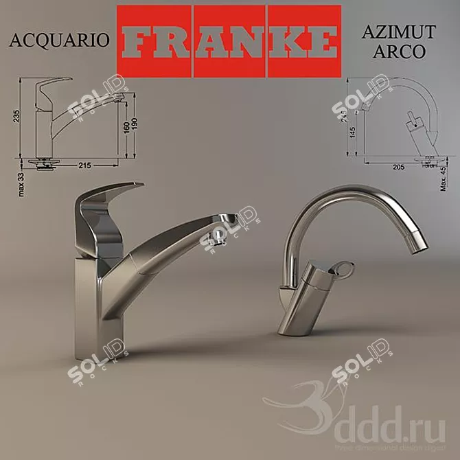 Stunning Franke Acquario & Azimut Arco 3D model image 1