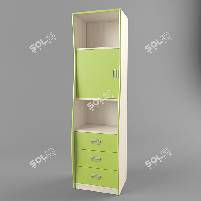 Compact Closet-Column Van: Neman-Furniture 3D model image 1