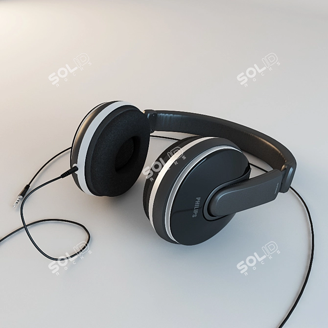 Immersive Sound Experience: Philips SHP8500 Headphones 3D model image 1