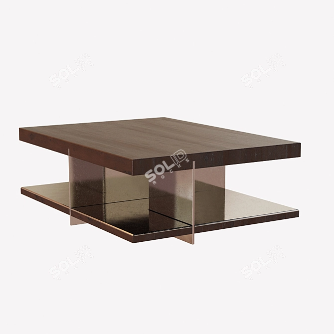 Hudson Furniture Grid Coffee Table 3D model image 1