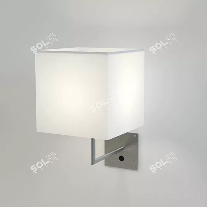Elegant Hotel Wall Lamp 3D model image 1