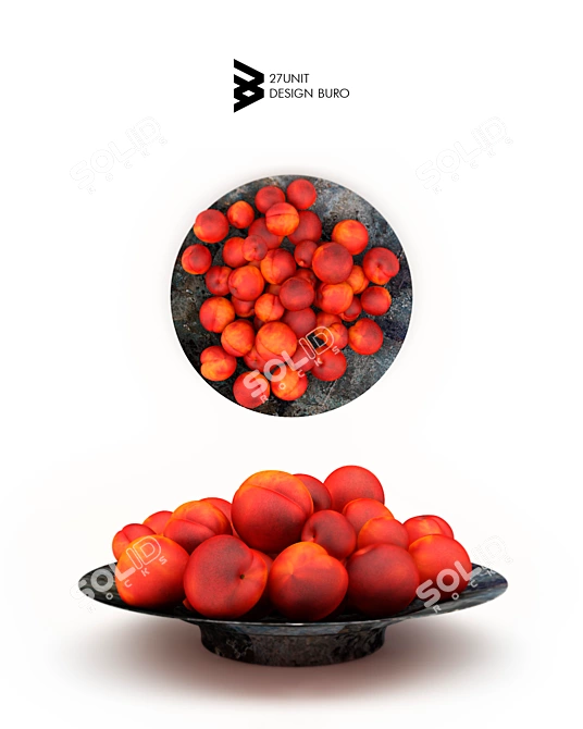 27unit Design Buro: Nectarine Earrings 3D model image 1