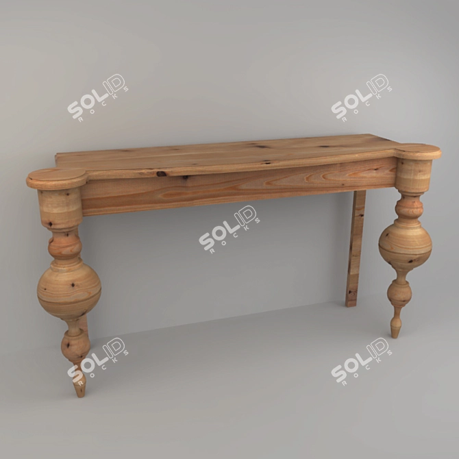 Dialma Brown Console: Elegant and Functional 3D model image 1