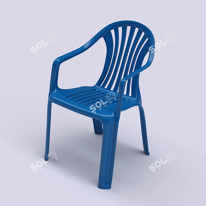 Palmira Plastic Chair 3D model image 1