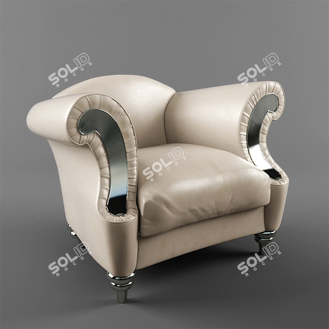 Art Deco Chair 3D model image 1