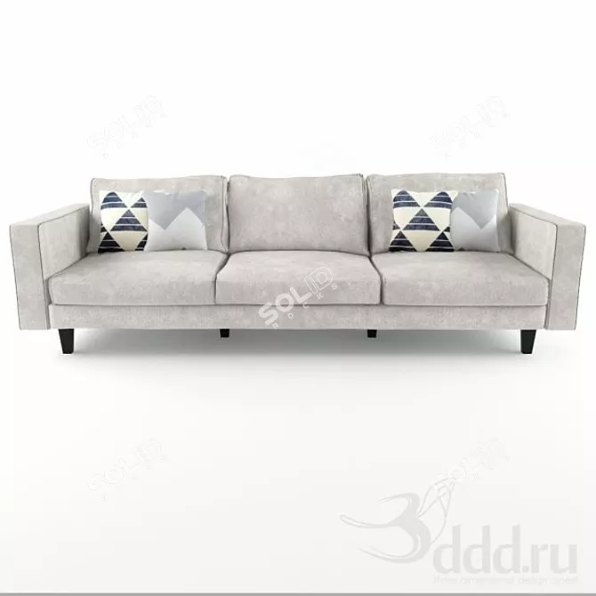 Baxter Stoccolma: 3D Sofa Model 3D model image 1