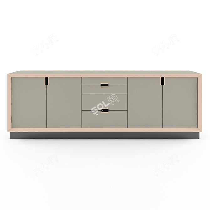 Elegant Sestante Chest of Drawers 3D model image 1