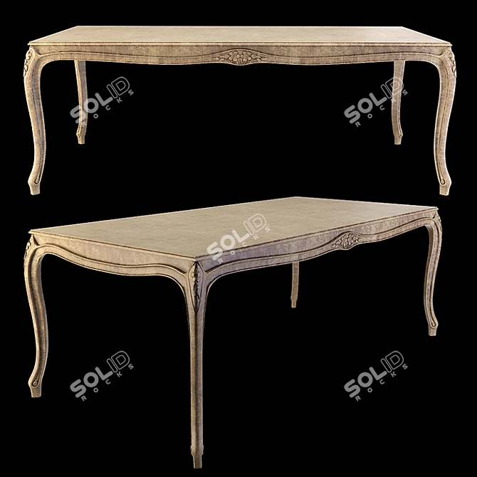 Elegant Picasso Dining Set 3D model image 5