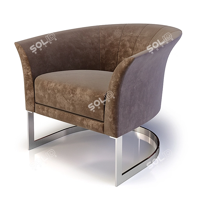 Sleek and Comfortable Gamma Oyster 3D model image 2