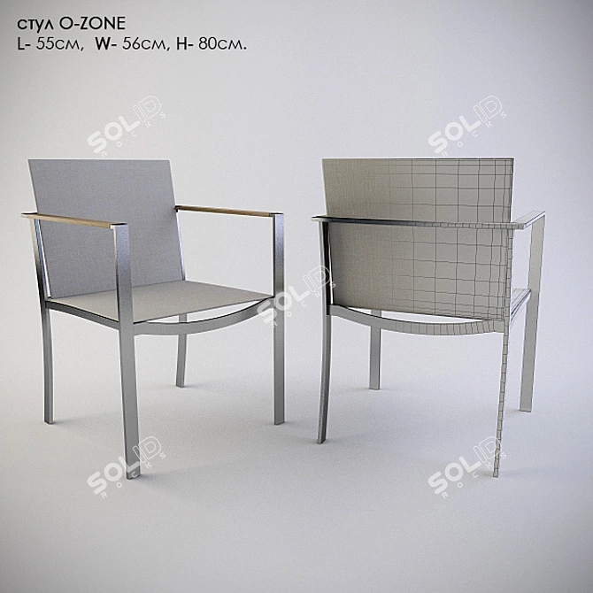 Luxury Outdoor Chair: Royal Botania O-ZON 3D model image 1