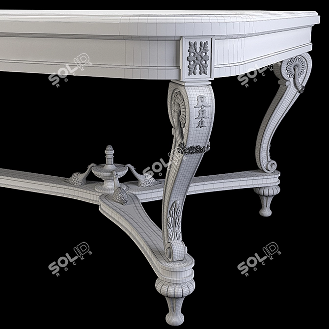 Angelo Cappellini Rubens: Elegant Dining Table 3D model image 4