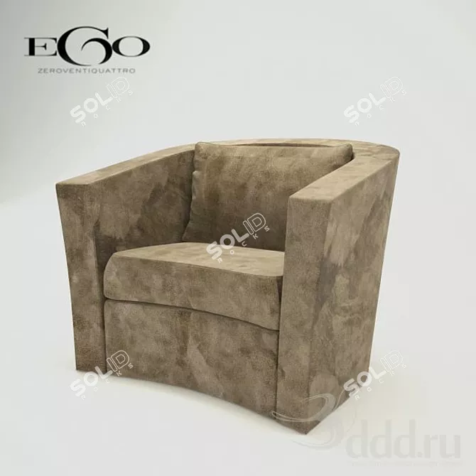 Moon Chair: Modern Elegance for Your Space 3D model image 1