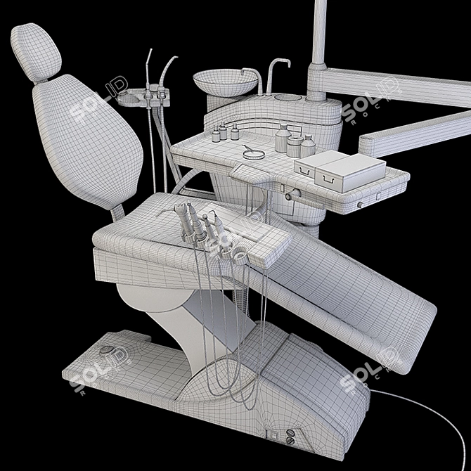 Complete Dental Chair Set 3D model image 6