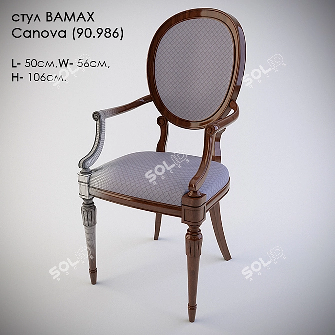 Modern Canova Chair (90.986) 3D model image 1