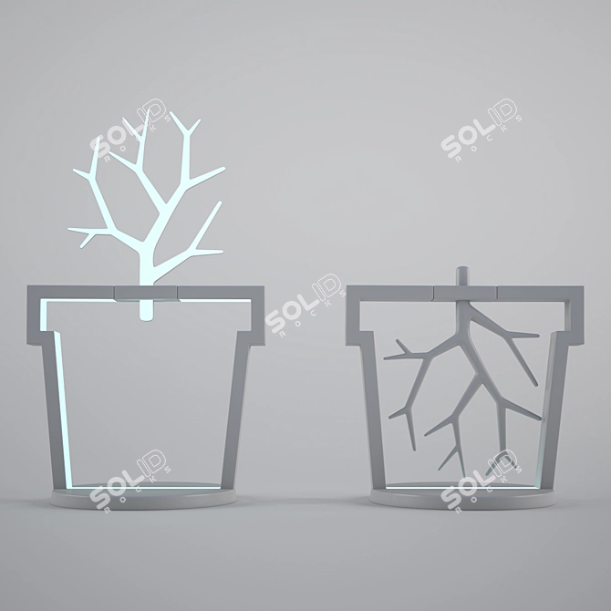 LuminoTree: Rooted Elegance 3D model image 1