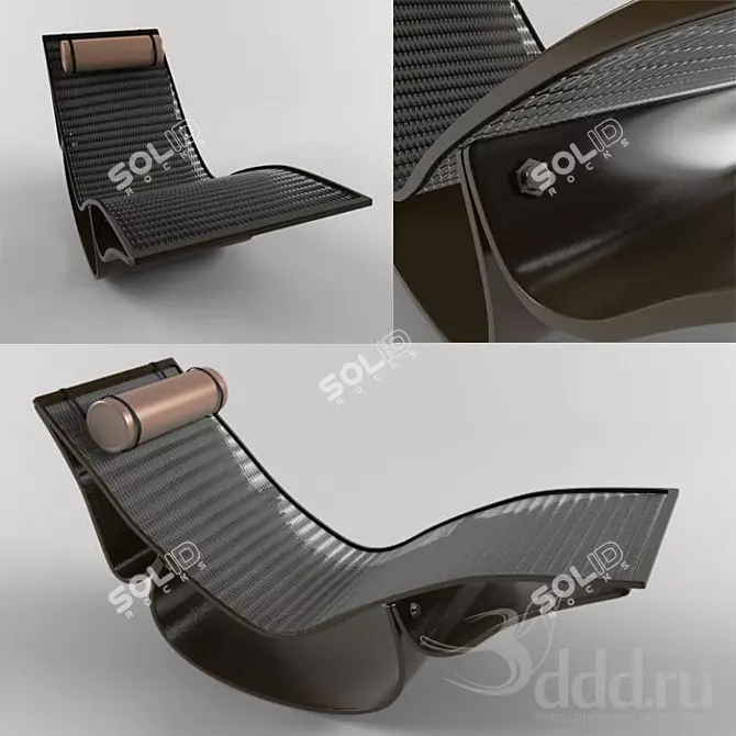 Rio Lounge Chair: Ultimate Comfort in Minimal Design 3D model image 1