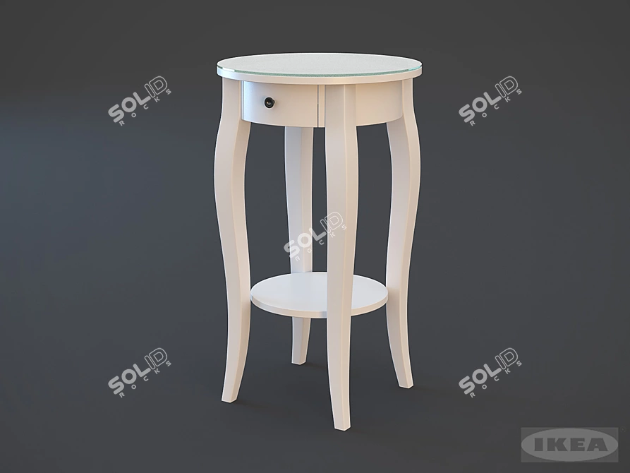 Classic Hemnes Bedside Table 3D model image 1