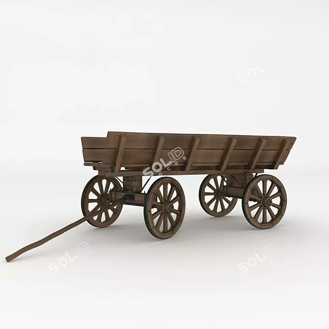 Landscaping Cart 3D model image 1