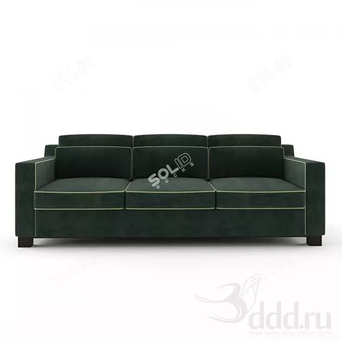 Luxurious Ralph Lauren Graham Sofa 3D model image 1