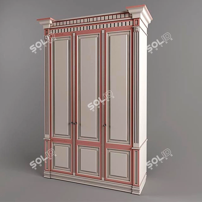 Italian Tango Wardrobe: Elegant and Functional 3D model image 1