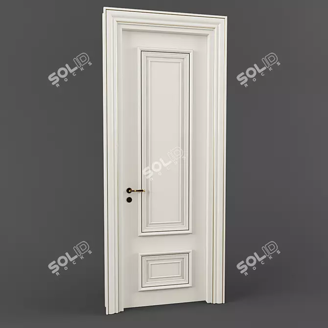 Prima Bianco Oro Door 3D model image 1