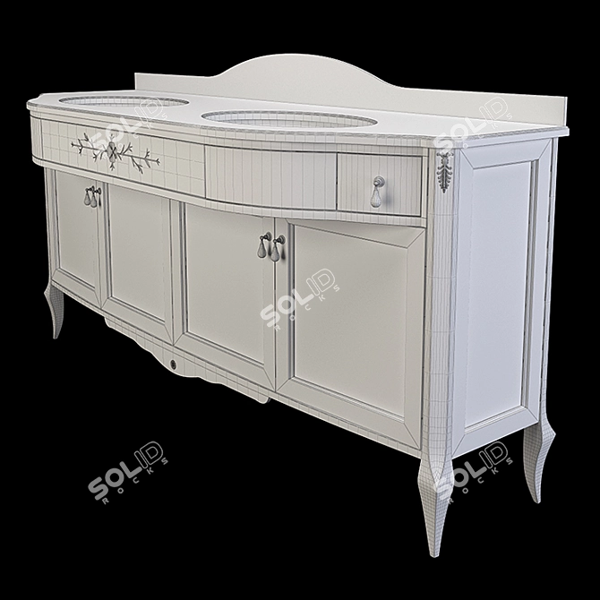 Elegant Epoque Plutone Furniture Set 3D model image 6