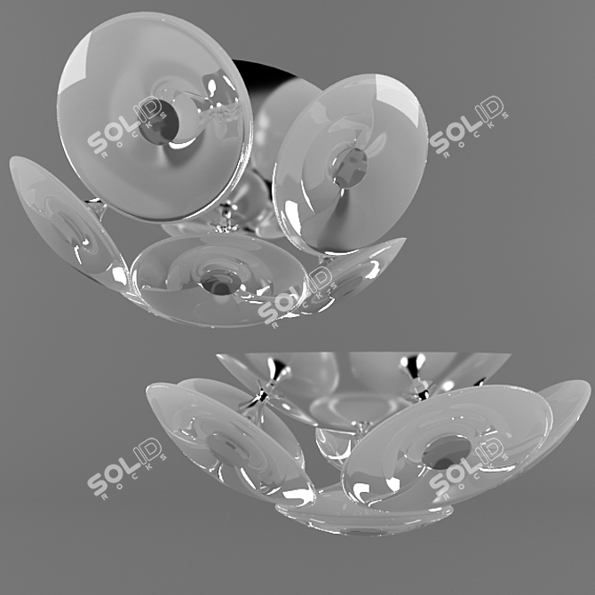 Radiant Crystal Chandelier 3D model image 1