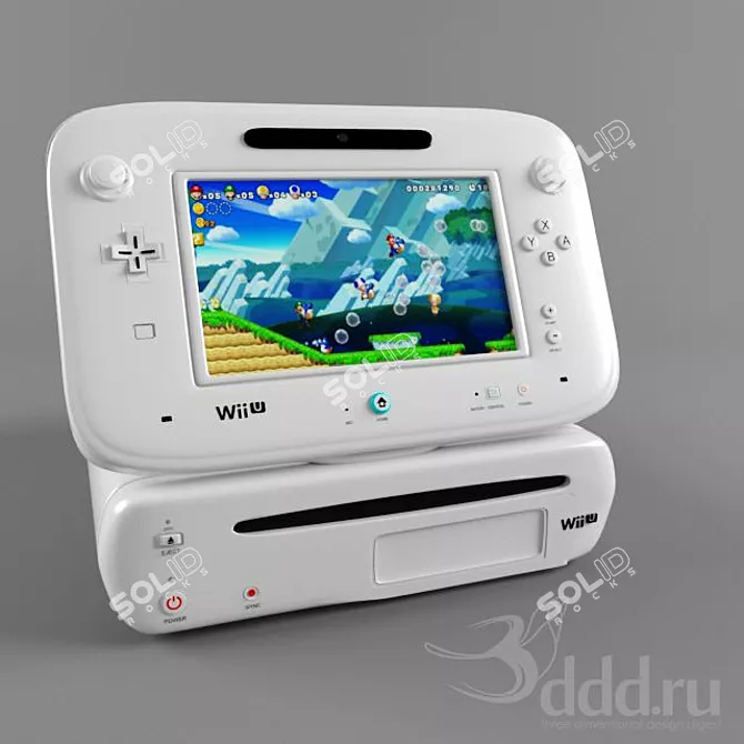 Ultimate Gaming Console: Wii U 3D model image 1