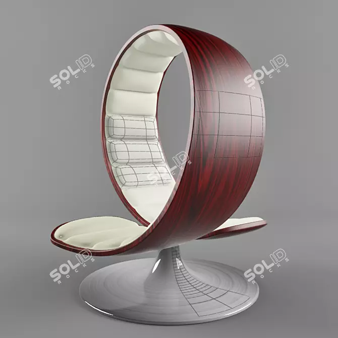 Couple's Hug Chair 3D model image 1