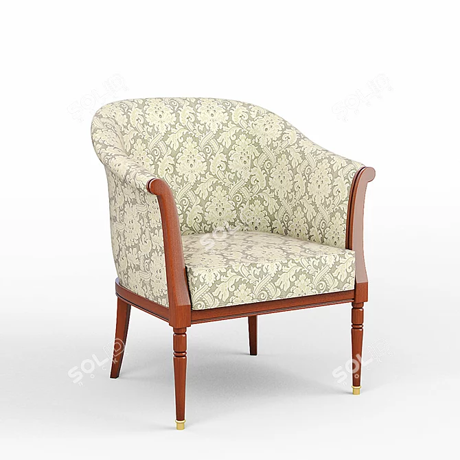 Modern Comfort Armchair 3D model image 1
