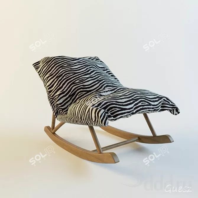 Stylish Fabric Chair - 3D Marvel 3D model image 1