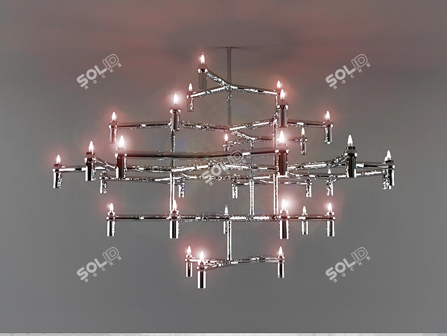 K.ONE Italian Chandelier by Rifra 3D model image 1