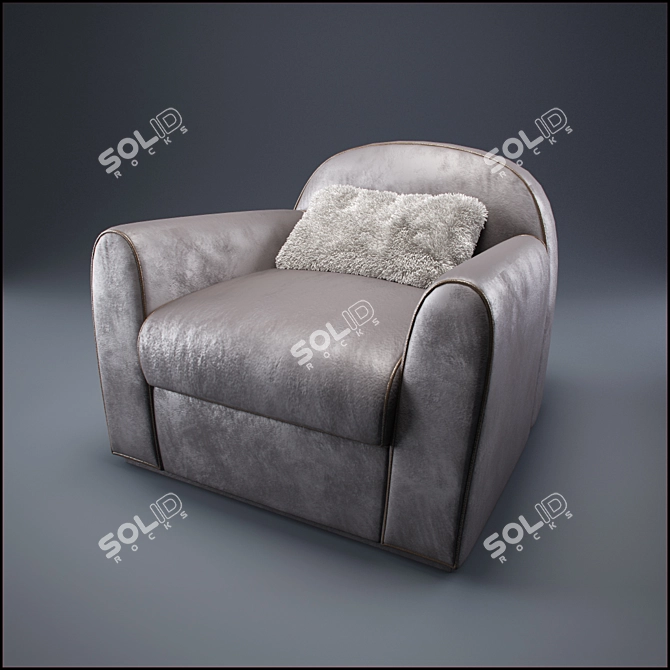 Luxury Ulivi Holly Armchair | Italian Design 3D model image 1