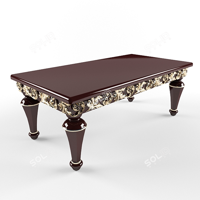 Elegant Jacqueline Coffee Table 3D model image 1