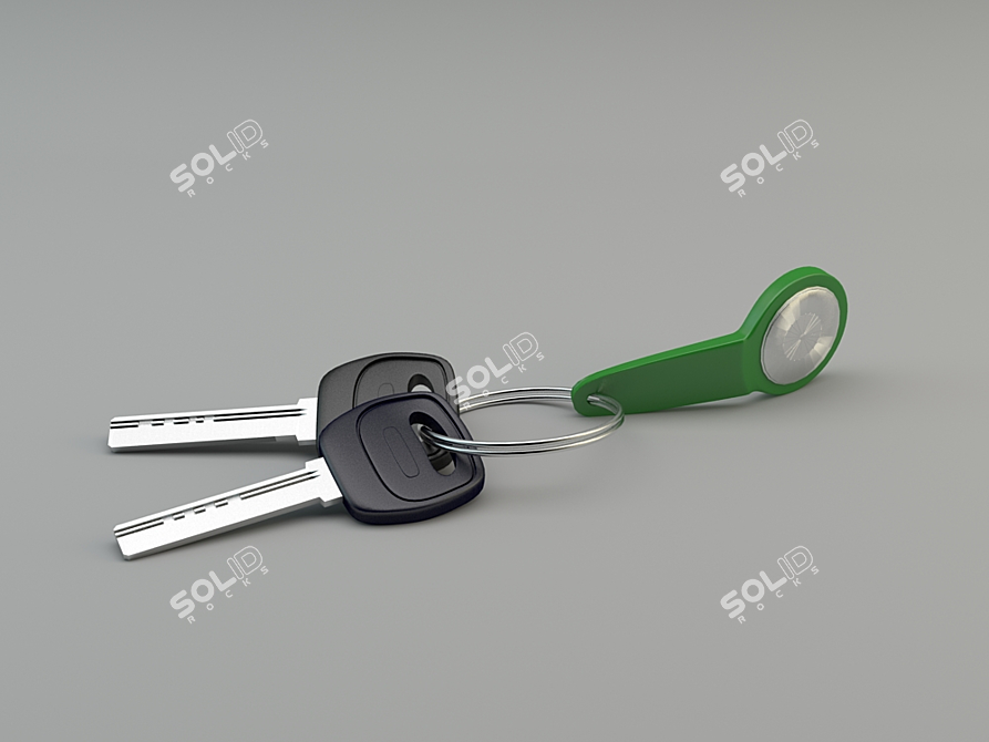 Home Key Set 3D model image 1