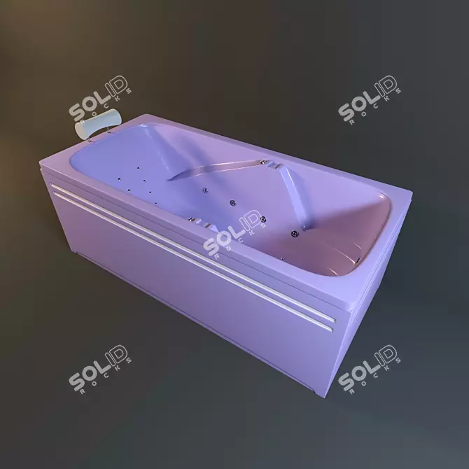 Elegant 170cm Color&Style Vanity 3D model image 1