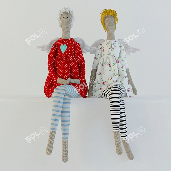  Tilda duo for kids' interiors 3D model image 1