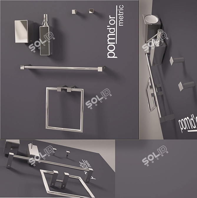 POM'dor Bathroom Accessories: Style and Elegance 3D model image 1