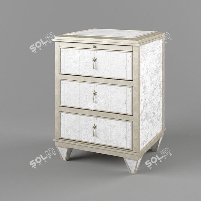 Jolie Bedside Chest: Elegant and Functional 3D model image 1