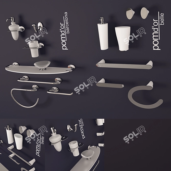 Exquisite Barcelona Belle Collection 3D model image 1