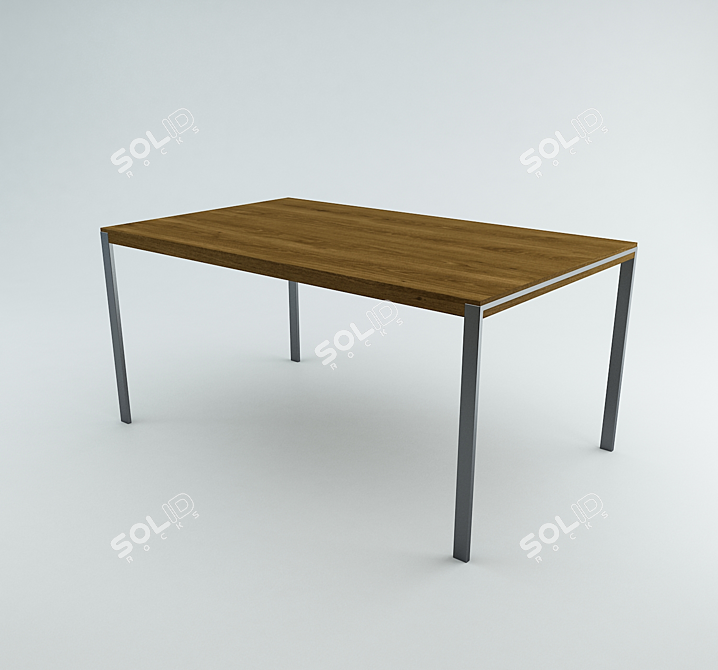  Polo Dining Table: Stylish and Versatile 3D model image 1