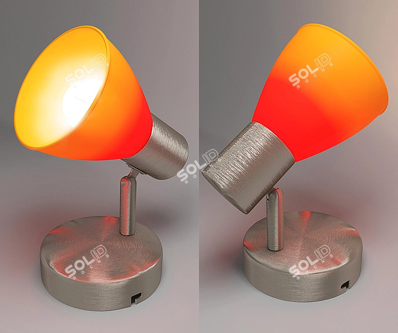 Modern Glass Table Lamp 3D model image 1