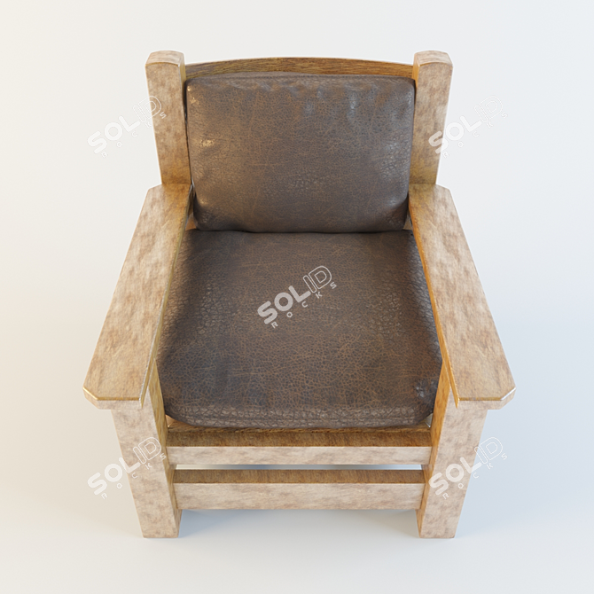 Stylish Stickley Eastwood Chair 3D model image 1