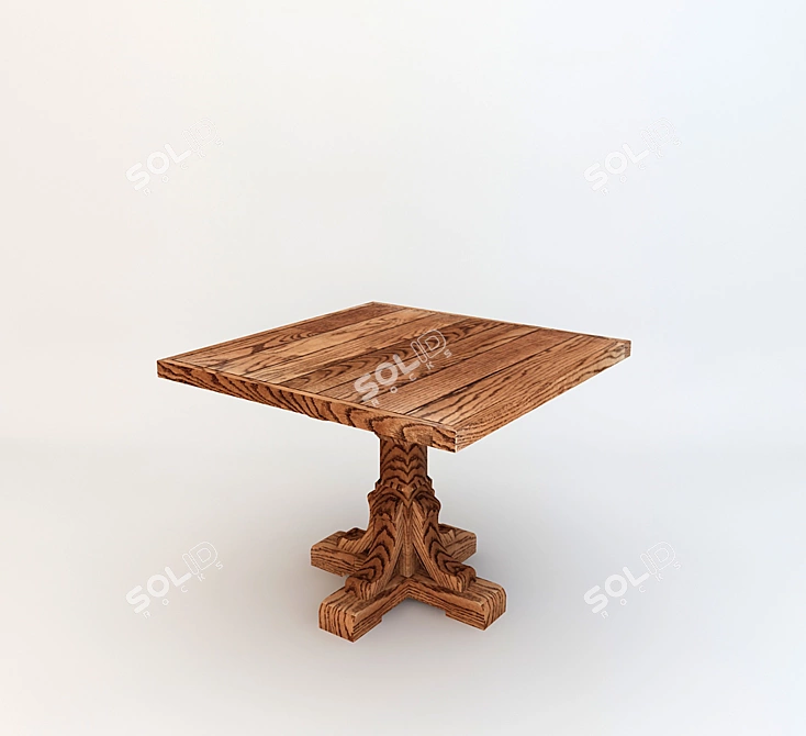 Pub Table for One 3D model image 1