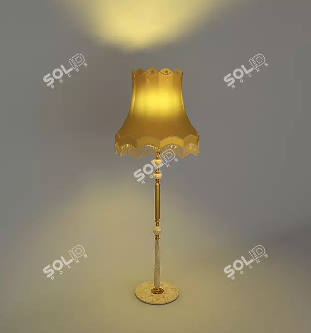 Elegant Torchere Design 3D model image 1